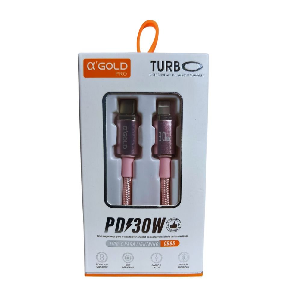 Cabo Turbo 30w Tipo-C Para Iphone CB85 Agold
