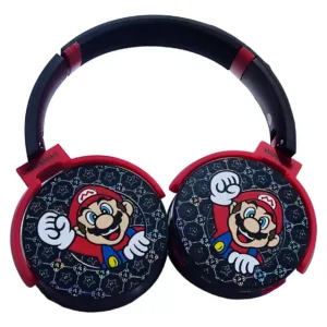 Fone De Ouvido Infantil Super Mario Bros Sem Fio Bluetooth 5.0 Wireless MA-1