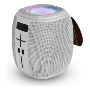 Caixa de Som Portátil Grasep com Bluetooth e Luzes RGB