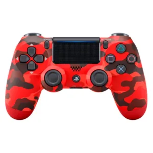 Controle sem fio Dualshock Ps4 Compativel - Camuflado Vermelho