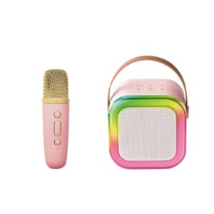 Caixa Som Bluetooth Karaokê, Com um Microfone Luz Led H'maston Mx04