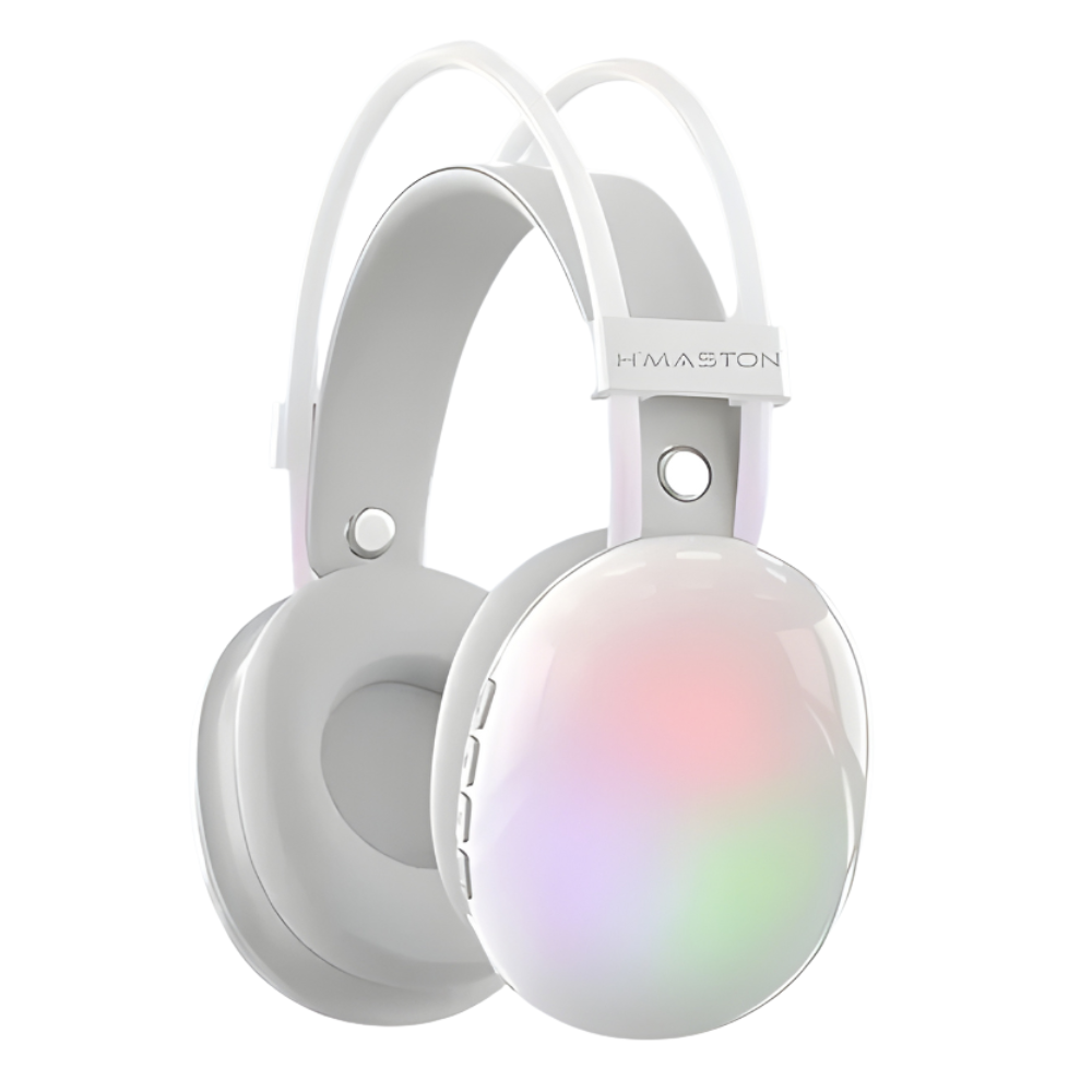 Fone De Ouvido Bluetooth Gamer Headset Hmaston Sn29 Rgb Tws Branco (1)