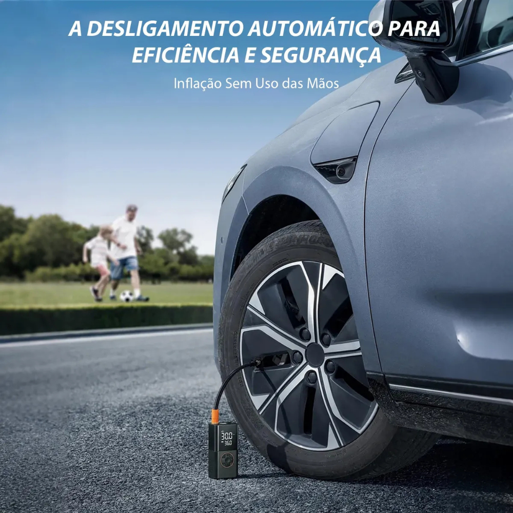 Mini Compressor de Ar Digital Portátil BOMVINK BOM-8907 – 4000mAh, LED, Power Bank (6)