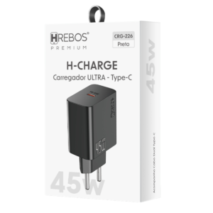 Carregador Turbo HREBOS Premium H-CHARGE 45W